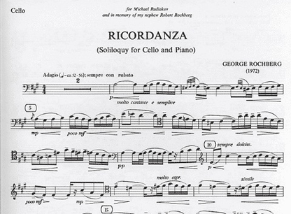Rochberg, CL Ricordanza