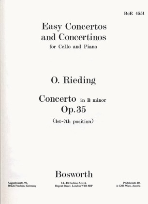 Rieding, O.: Cello Concerto Op.35 in B minor (cello & piano)