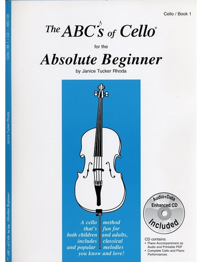 Rhoda: The ABC's of Cello for the Absolute Beginner, Bk.1 (cello)(CD)