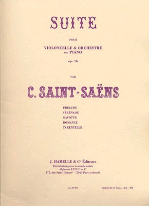 Saint-Saens, Camille: Suite Op.16 (cello & piano)