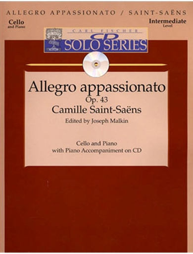 Saint-Saens: Allegro appassionato Op.43 (cello & piano with MP3 accompaniment)