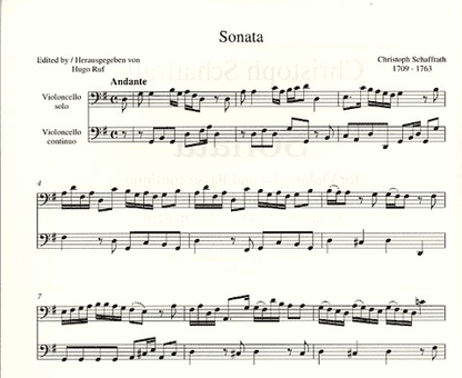 Schaffrath: Sonata (cello & piano)