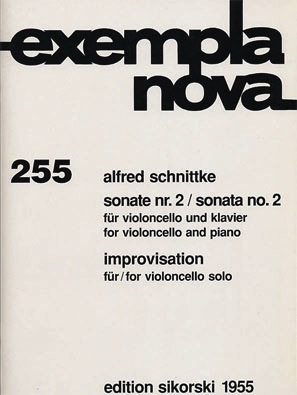 Schnittke, Alfred: Sonata No.2 (cello & piano) & improvisation No.2 for cello solo