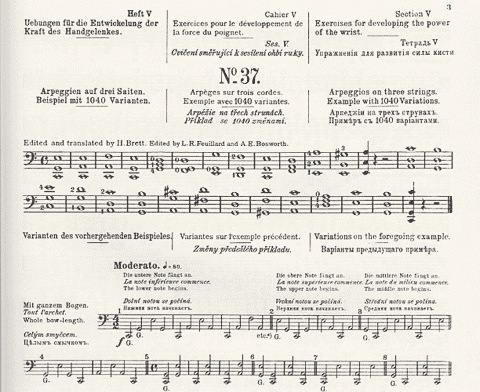 Sevcik, O.: Op.2#5 School of Bowing Technique (Cello)
