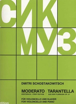 Shostakovich, Dmitri: Moderato & Tarantella (cello & piano)