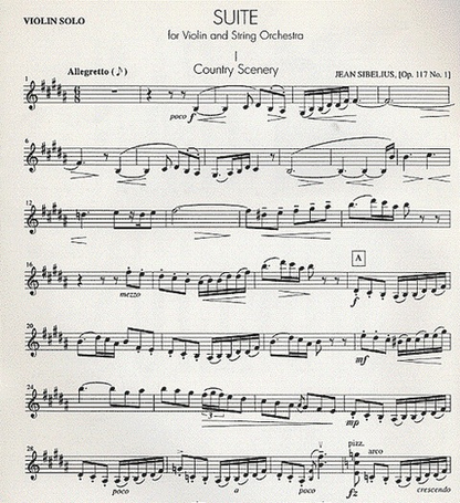 Sibelius: Suite, Op.117 (violin & orchestra) Fazer