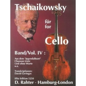 Tchaikovsky, P.I. (Geringas): Volume 1 (cello  & piano)SPECIAL IMPORT