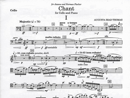 Thomas, Augusta Read: Chant (cello and piano)