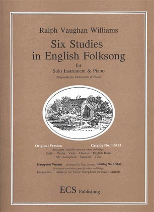 Vaughan Williams, 6 English Folksongs (Cello & Piano)