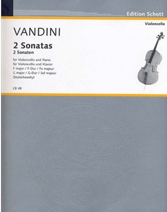 Vandini, A. (Stutschewsky): 2 Sonatas, F Major - G Major (cello, and piano)