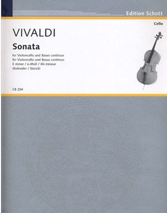 Vivaldi, Antonio: Sonata in E minor for Cello & Basso continuo (cello & piano)