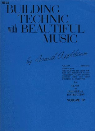 Applebaum, Samuel: Building Technic with Beautiful Music Vol.4 (viola)