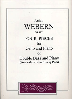 Webern, Anton: Four Pieces Op.7 (Cello OR Bass & Piano)solo & orchestra tuning