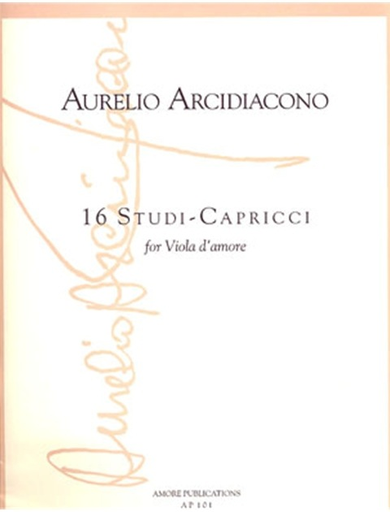 Arcidiacono, Aurelio: 16 Studi-Capricci (Viola d'amore)