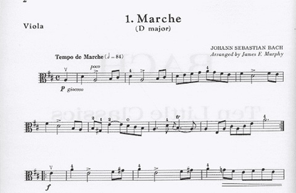 Bach, J.S. (Murphy): 10 Little Classics (viola & piano)
