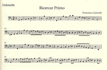 Gabrielli, Domenico: The Complete Works for Violoncello (Cello Solo, Cello & piano) Barenreiter