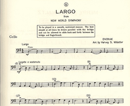 Whistler, H.S.: Solos for Strings (cello)