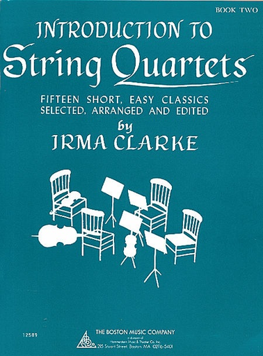 Clarke, Irma: Introduction to String Quartets Vol.2 (score & parts, optional 3rd violin part is the same as the viola part)