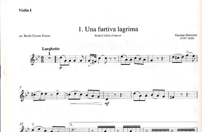 Turner, B.: La donna e mobile-9 Italian Operatic Arias (String Quartet, score & parts)