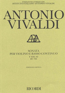 Vivaldi, A.: Sonata FXIII, 62RV78 (violin & piano)
