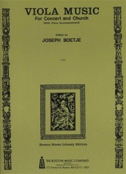 Boetje: Music for Concert & Church (viola & piano)