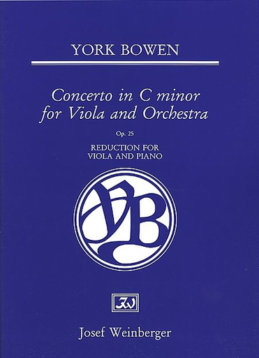Bowen, York: Viola Concerto in C Minor, Op. 25 (viola & piano)