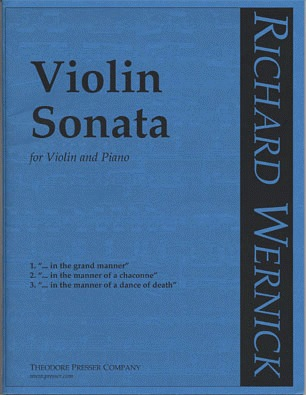 Wernick, Richard: Violin Sonata (violin & piano)