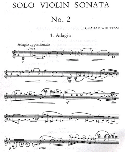 Whettam: Solo Violin Sonata #2