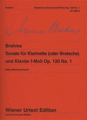 Brahms, Johannes: Sonata Op.120 #1 urtext (viola & piano)