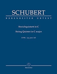 Schubert, Franz (Chusid): SCORE String Quintet in C, D956 (string quintet) Barenreiter Urtext