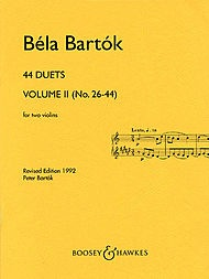 Bartok, B.: 44 Duets, Volume II (No.26-44) (two violins)