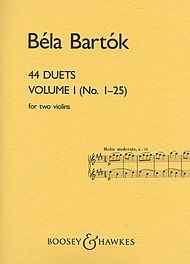 Bartok, B.: 44 Duets, Volume I (No.1-25) (two violins)