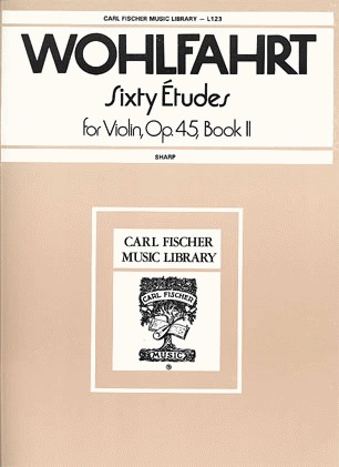 Wohlfahrt: Sixty Etudes Op. 45 #2 (violin solo) FISCHER