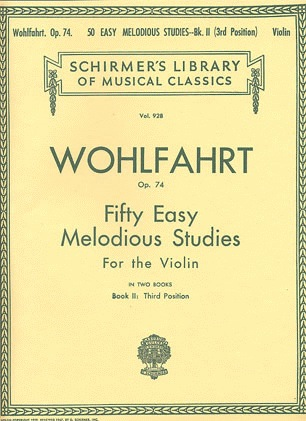 Wohlfahrt, F.: 50 Easy Melodious Studies Op74 Bk.2-3rd Position (violin)