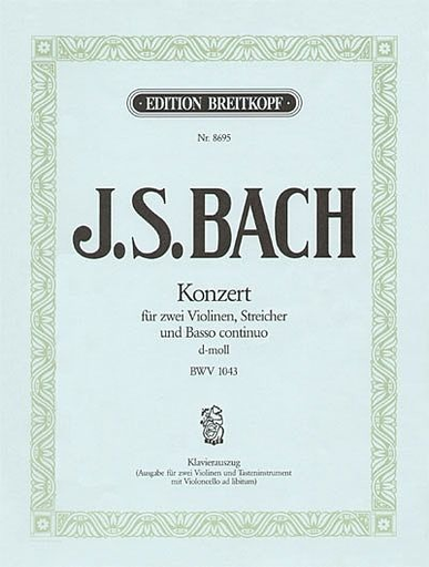 Bach, J.S. (Hofmann): Concerto in D minor, BWV1043 (2 violins, and piano)