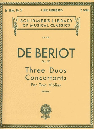 De Beriot, C.A. (Mittell): Three Duos Concertants, Op.57 (two violins)