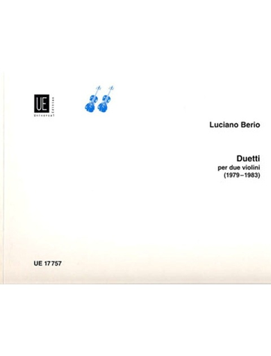Berio, L.:  Duetti per Due Violini (2 violins)