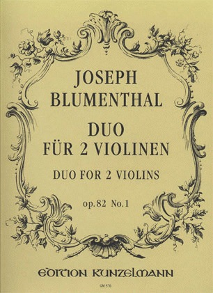 Blumenthal, J.: Duo for 2 Violins, Op.82 No.1 (two violins)