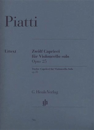Piatti (Bellisario): 12 Capricci for Violoncello Solo, Op.25 - URTEXT (cello) Henle