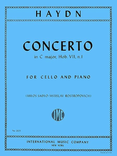 Haydn, F.J. (Rostropovich): Concerto in C major, Hob. 7,  No.1 (cello & piano) IMC