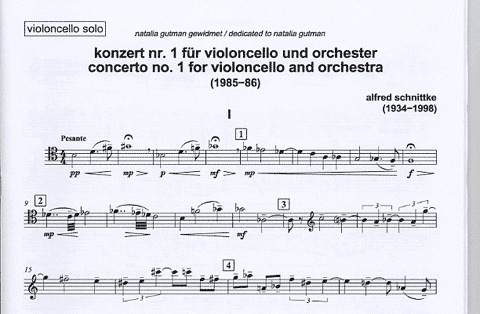 Schnittke, Alfred: Concerto No.1 (cello & piano)