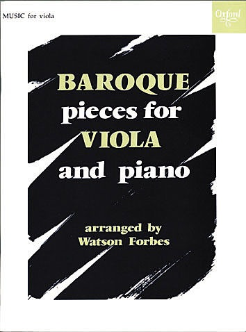Forbes, W. (arr): Baroque Pieces (Viola and Piano)