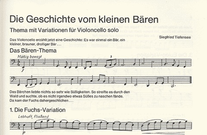 Tiefensee, Siegfried: Little Bear (cello solo)
