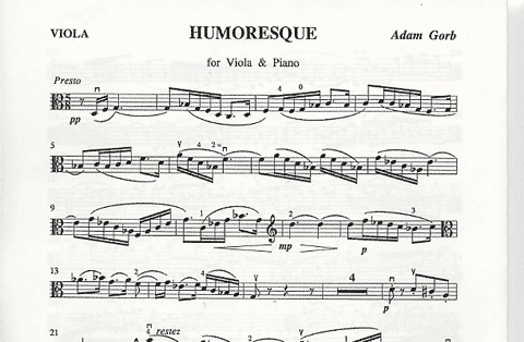 Gorb, Humoresque (viola/piano)