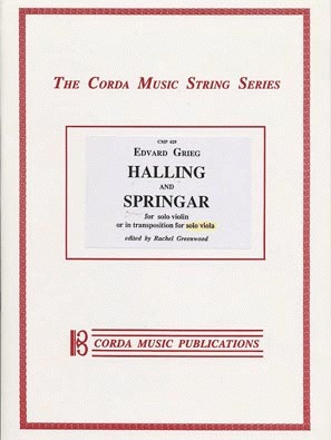 Grieg, Edvard: Halling & Springar (violin solo or viola solo)