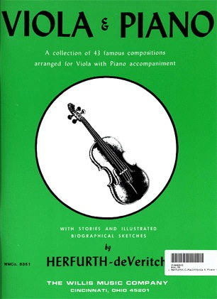 Herfurth, C.Paul: Viola & Piano 43 Famous Composers