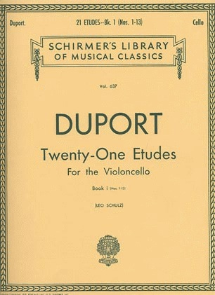 Duport: 21 Etudes Bk.1 No.1-13 (cello) SCHIRMER