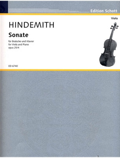 Hindemith, Paul: Sonata (1922) op. 25 no. 4 (viola & piano)