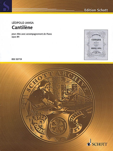 Jansa, Leopold: Cantilene, op. 84 (viola & piano)