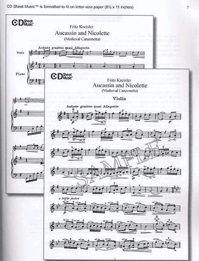 CD Sheet Music: Violin Solos and Duets the Ultimate Collection CD ROM)